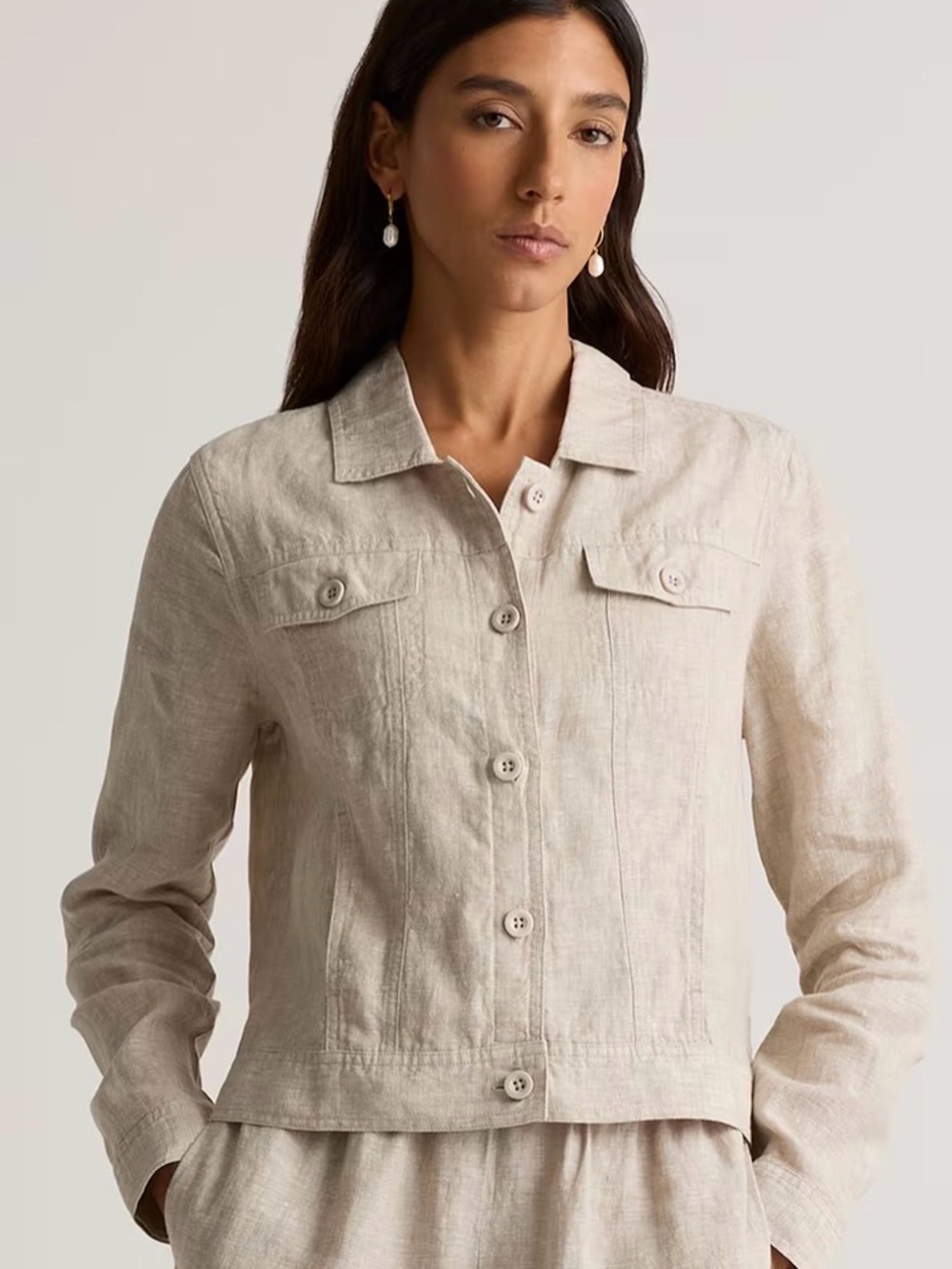 NWT Quince Women’s 100% European Linen Jacket Size Large